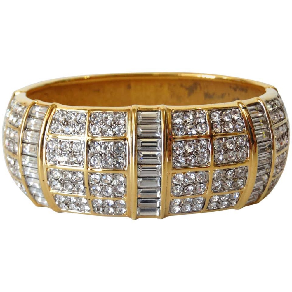 Vintage authentic Swarovski Crystal Cuff Bracelet